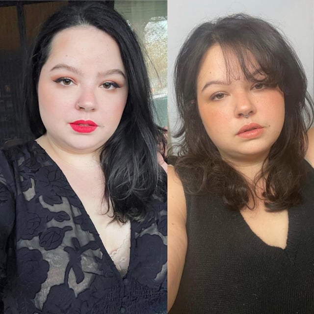 F/28/5’8” [335 > 230 = 105 lbs](17 months) ok so I also figured out how to do my makeup better but I look so different!!!