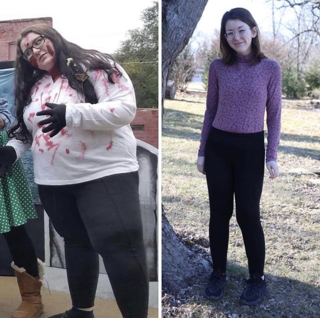 F/23/5’5.5” [345 > 140 = 205 lbs] CICO, vegan diet, and no added sugar!
