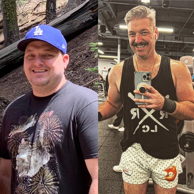 M/37/6’2” [260lbs > 207lbs = -53lbs] (24ish months) the difference a couple years can make.