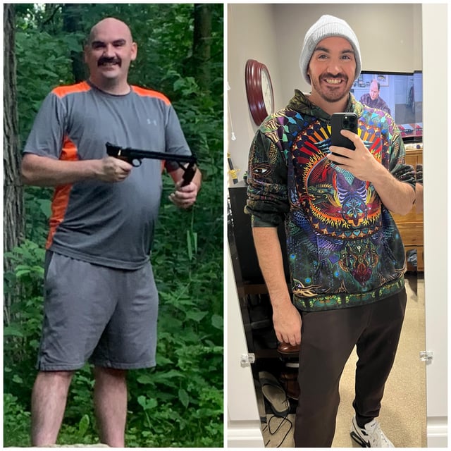 M/32/5’10” [240 > 190 = 50lbs!] 1 year of being sober and replacing alcohol with water and exercise! ✊