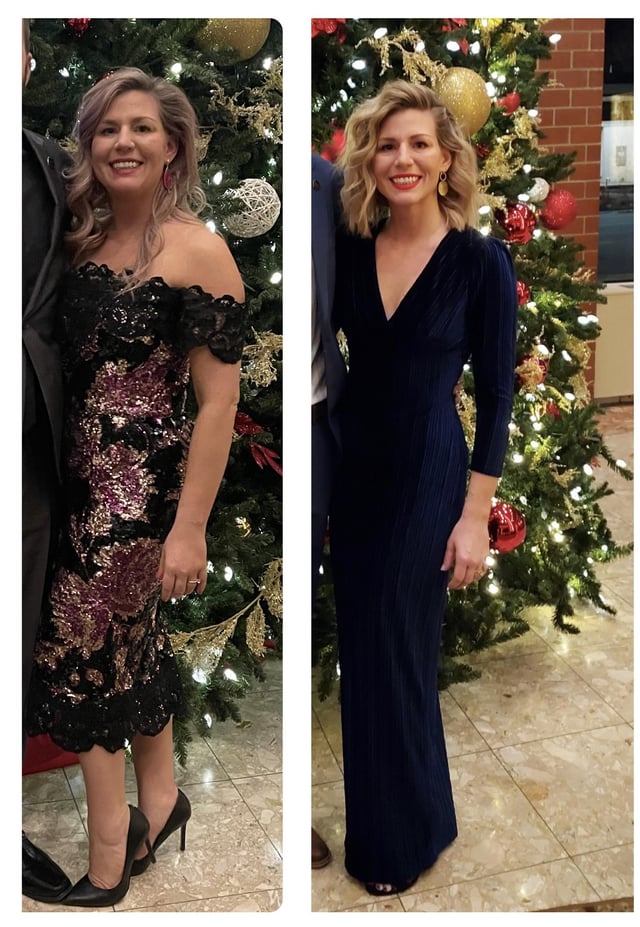 F/33/5’3” [160lb>115lb=45lb lost] Jan ‘22-Jan’23. Had a cancer scare and decided to get healthy. Quit drinking, started eating clean, and fell in love with running.