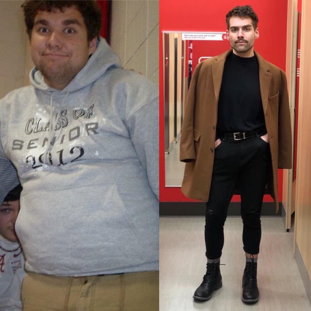 M/25/6’0”[285>175=110 lbs] I used to get called a fat fa**ot which forced me to hate myself. This week I got offered a commercial modeling contract (something I’ve been working hard for). The weight loss helped, but loving myself (especially my gayness) helped the most.
