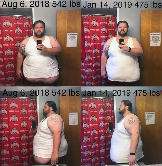 M/41/6'1" [542>475=67] week 23 (-5) Hit a new low. Old me... a new low would probably mean I binged a large pizza & cheese sticks & a pint of Ben & Jerry's. Present day me... a new low is the lowest I've weighed since I started posting 23 weeks ago. 67 lbs of health gains! Choose life!